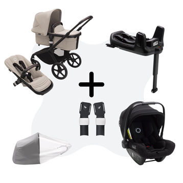 Bugaboo Fox 5 Black Desert Taupe 3 in 1 Bundle