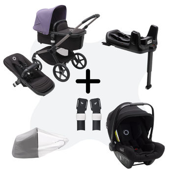 Bugaboo Fox 5 Graphite - Midnight Black - Customize Yourself - 3 in 1 Bundel