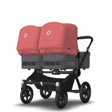 bugaboo-donkey-5-twin-black-grey-melange-sunrise-red