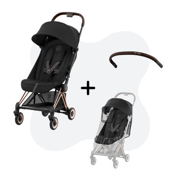 Cybex Coya Pakketdeal Sepia Black - Rose Gold