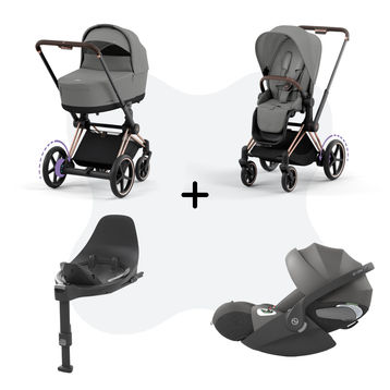 Cybex E-Priam 4 Travelsystem 4-in-1 Mirage Grey