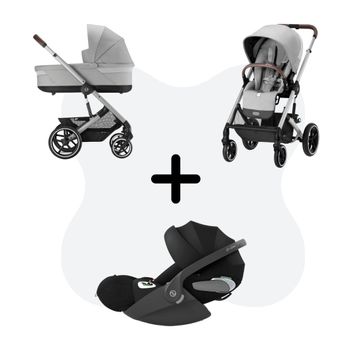 Cybex Balios S Lux Travelsystem Lava Grey - Silver Frame with Cloud T