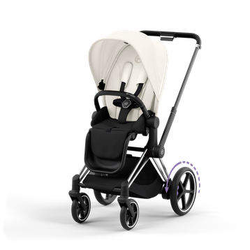 Cybex E-Priam 4 Off White - Chrome Black