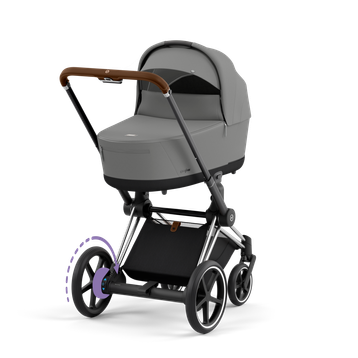 Cybex E-Priam 4 Mirage Grey - Chrome Brown Complete