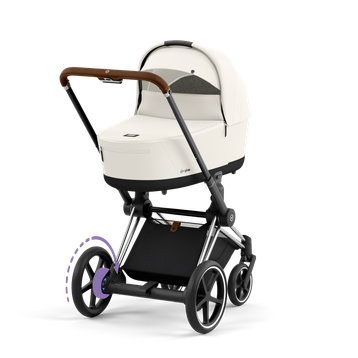 Cybex E-Priam 4 Off White - Chrome Brown Complete