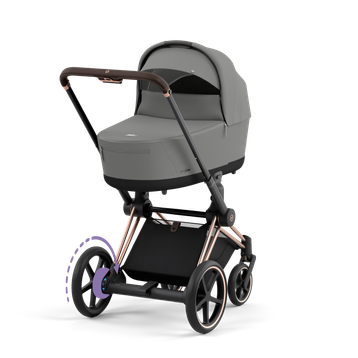 Cybex E-Priam 4 Mirage Grey - Rose Gold Complete