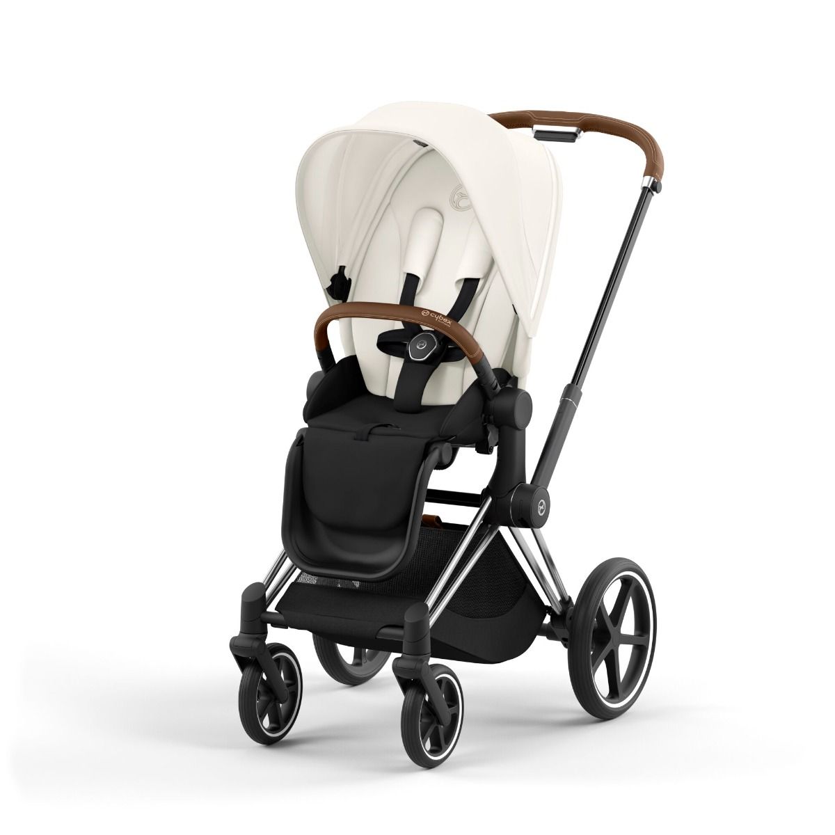 Cybex Priam 4 Off White Chrome Brown