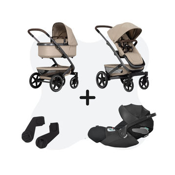 Joolz Timeless Taupe + Adapters + Cybex Cloud Z2 Deep Black