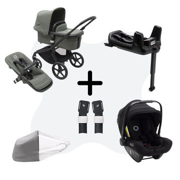 Bugaboo Fox 5 Black Forest Green 3 in 1 Bundle