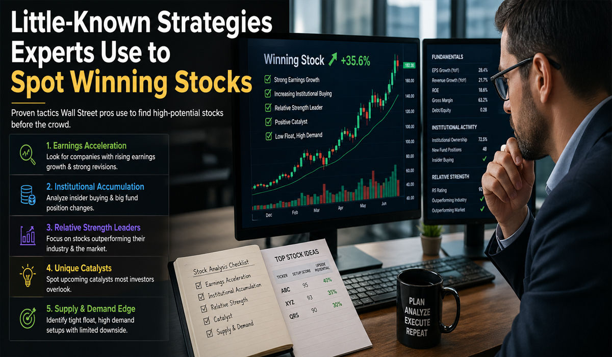 Little-Known Strategies Experts Use to Spot Winning Stocks
