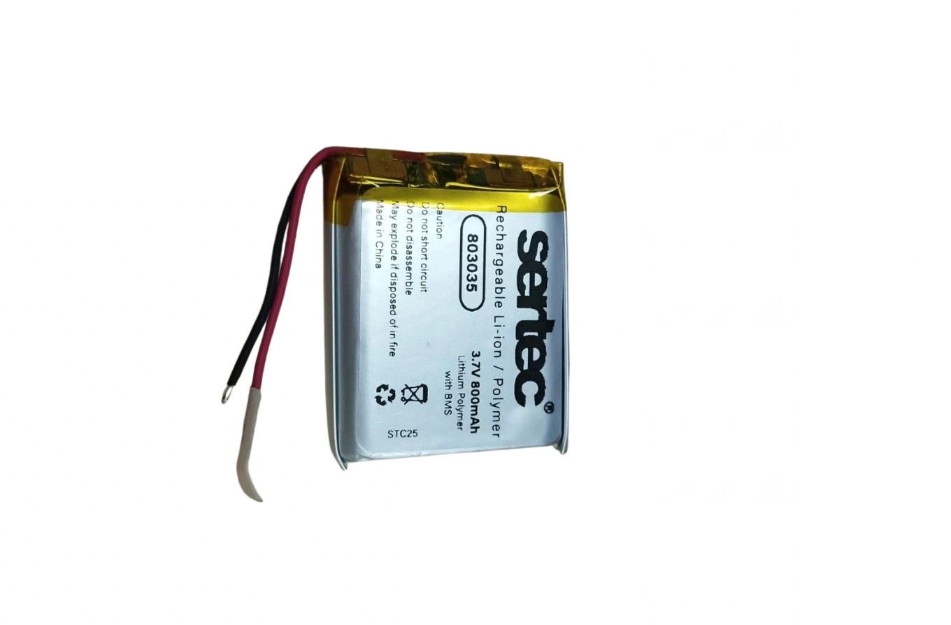 3.7 volt polimer bataraya