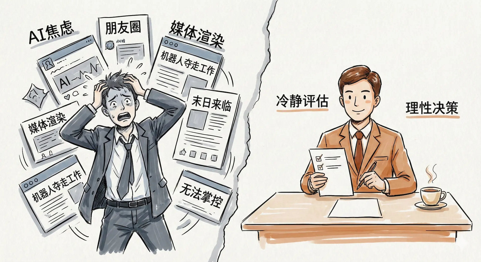 AI 焦虑 vs 冷静评估