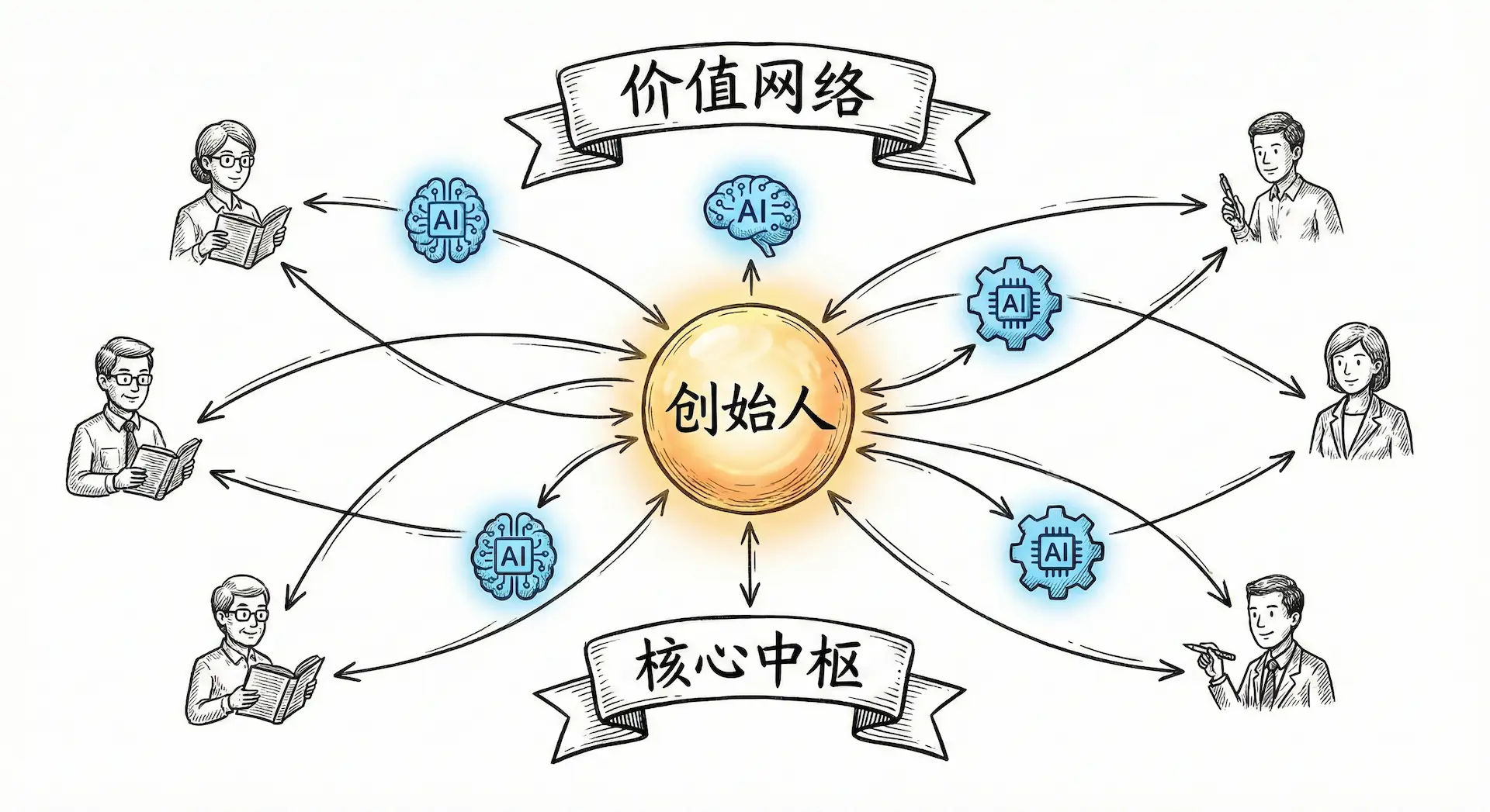 新型组织价值网络图