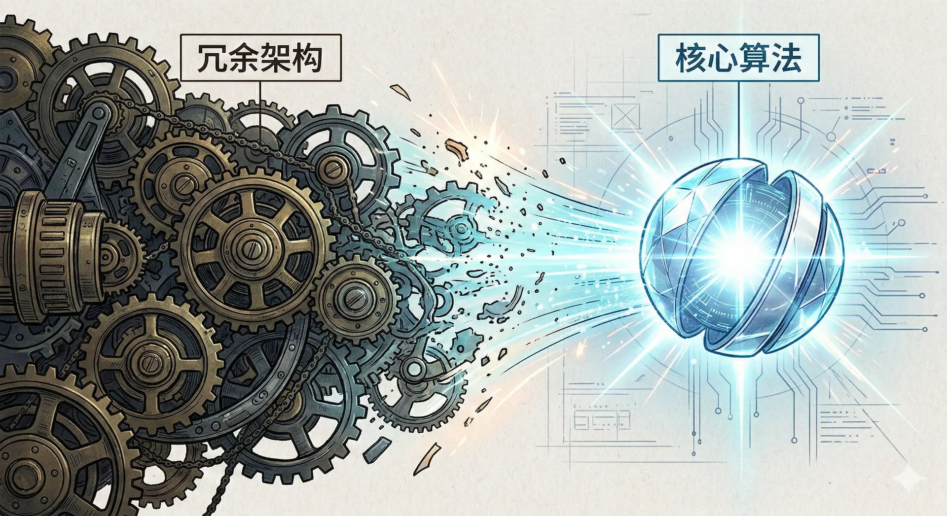 核心算法取代冗余架构