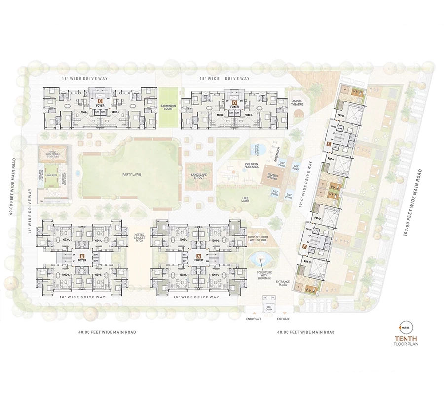 Tenth Floor Plan
