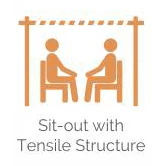 sit out with tensile structure