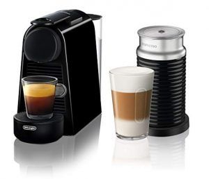 NutriChef Nespresso Machine Coffee & Cappuccino Maker with Milk Frother -  Compatible with Nespresso Coffee Capsule Pods - Instant Heating and 3