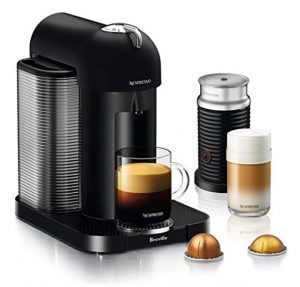 Nespresso Vertuo Coffee and Espresso Machine Bundle with Aeroccino Milk Frother by Breville