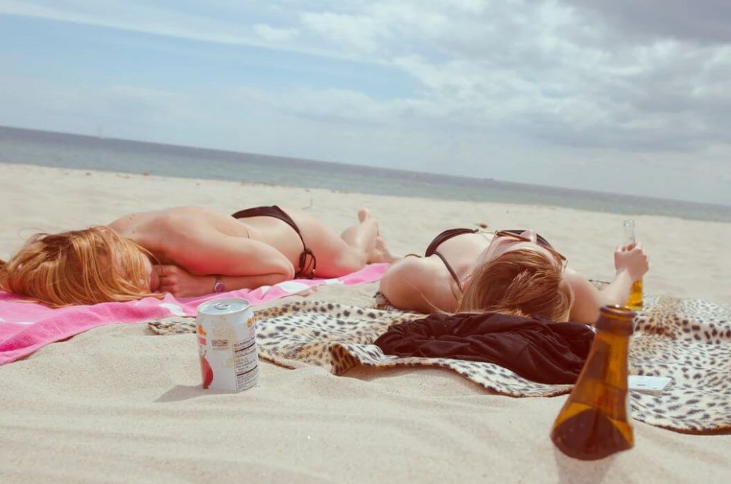 Sunbathing and unhealthy habits may cause skin damage