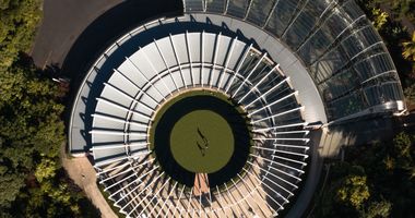 Aerial photograph of the Royal Botanic Gardens