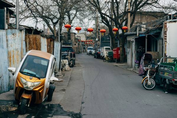 Hutong street in Beijing