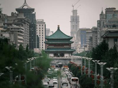 The bell tower in Xi'an