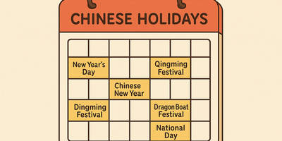Chinese Holidays Calendar