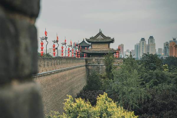 Xi'an Wall up close
