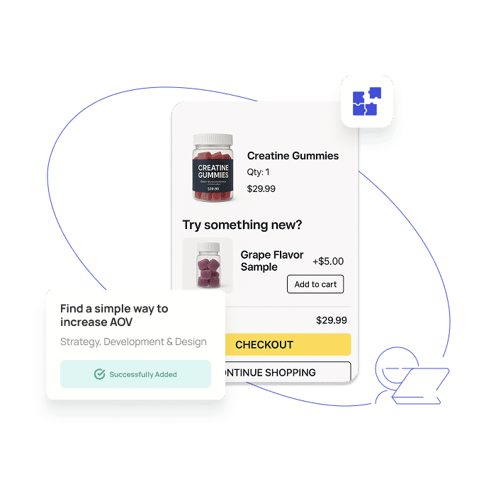 Illustrations of Shopify development and design - Slide 2