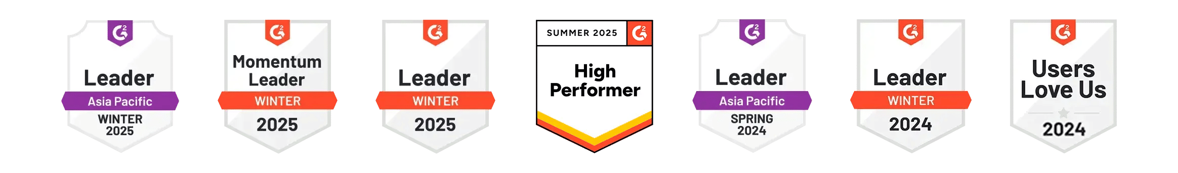 G2 Badges