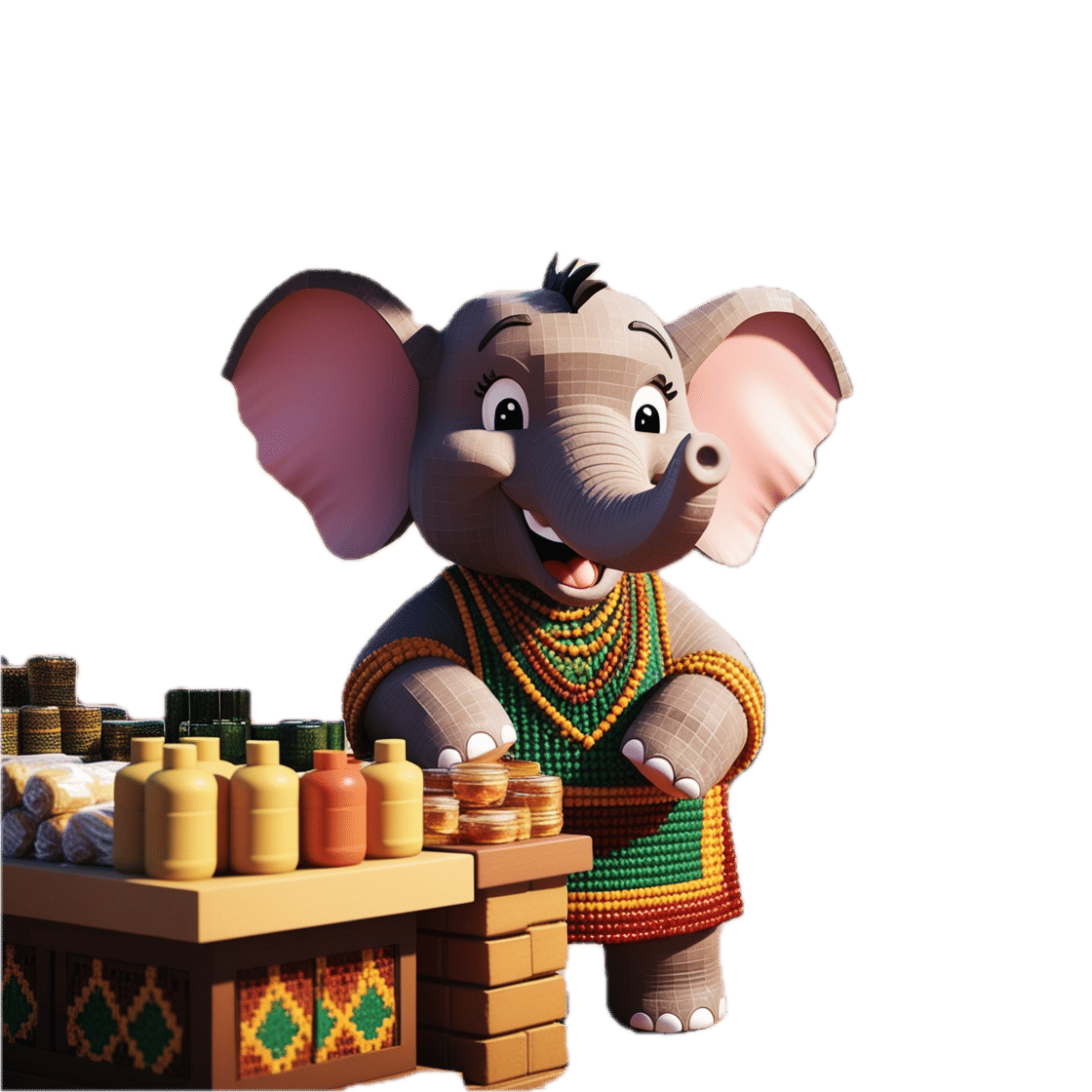 Happy elephant