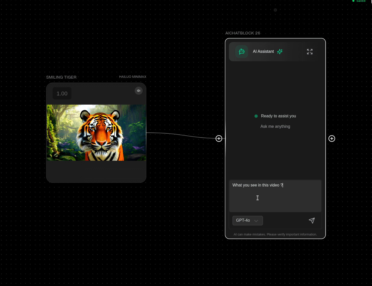 Video to AI CHAT BOT Block