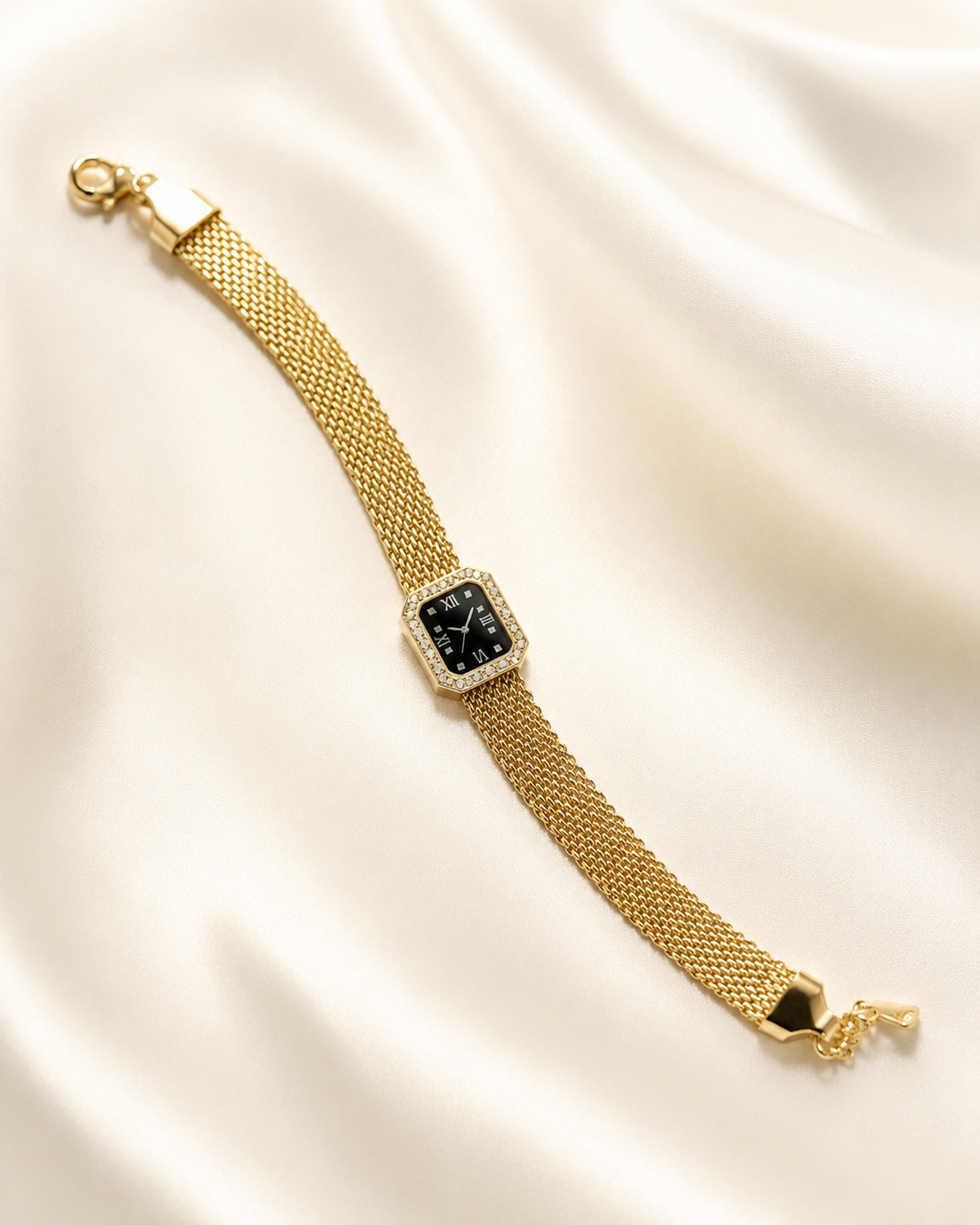 Empire Quadrant Roman Numeral Link Bracelet