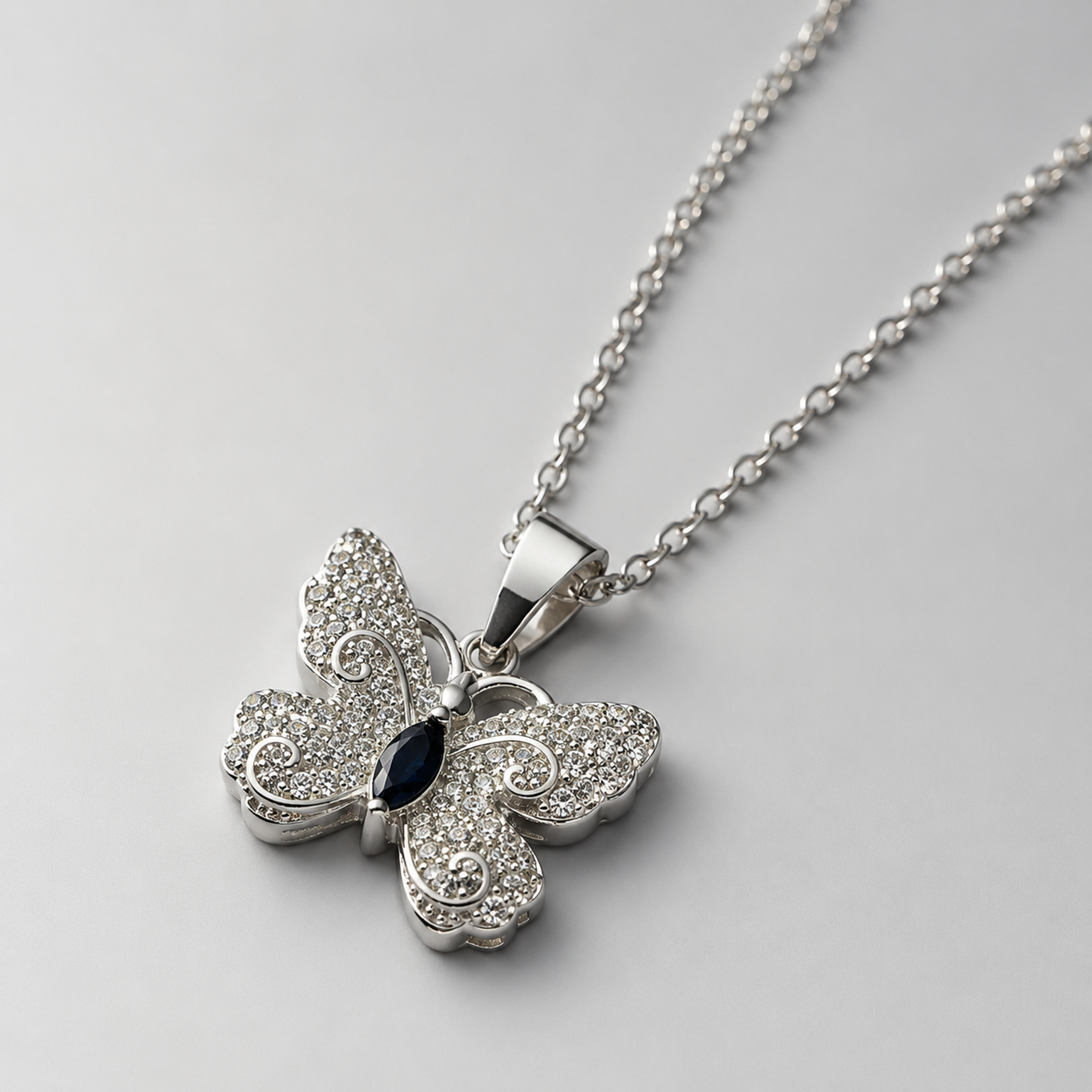 Silver Ethereal Butterfly Jewelry Set