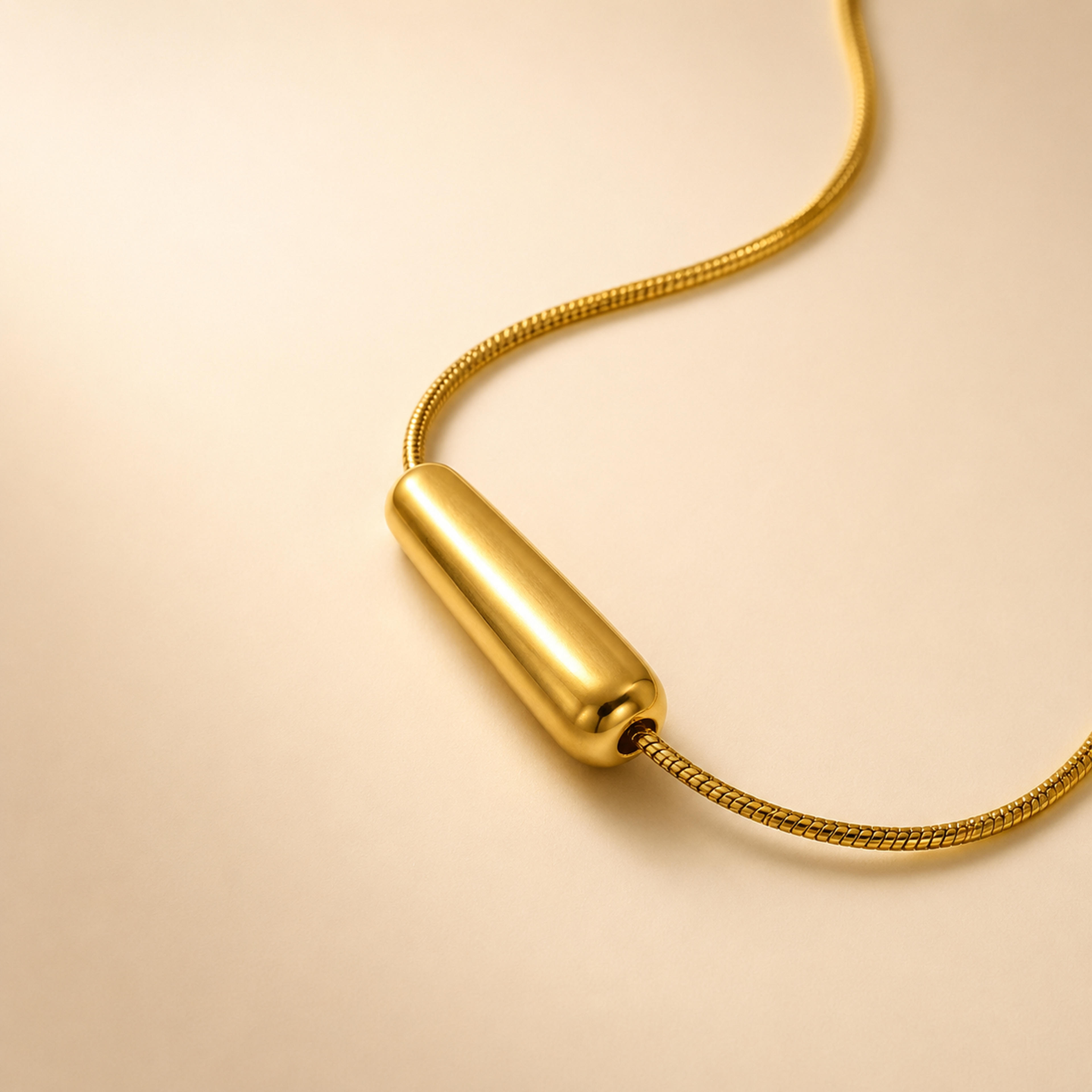 Liquid Gold Molten Heart Pendant