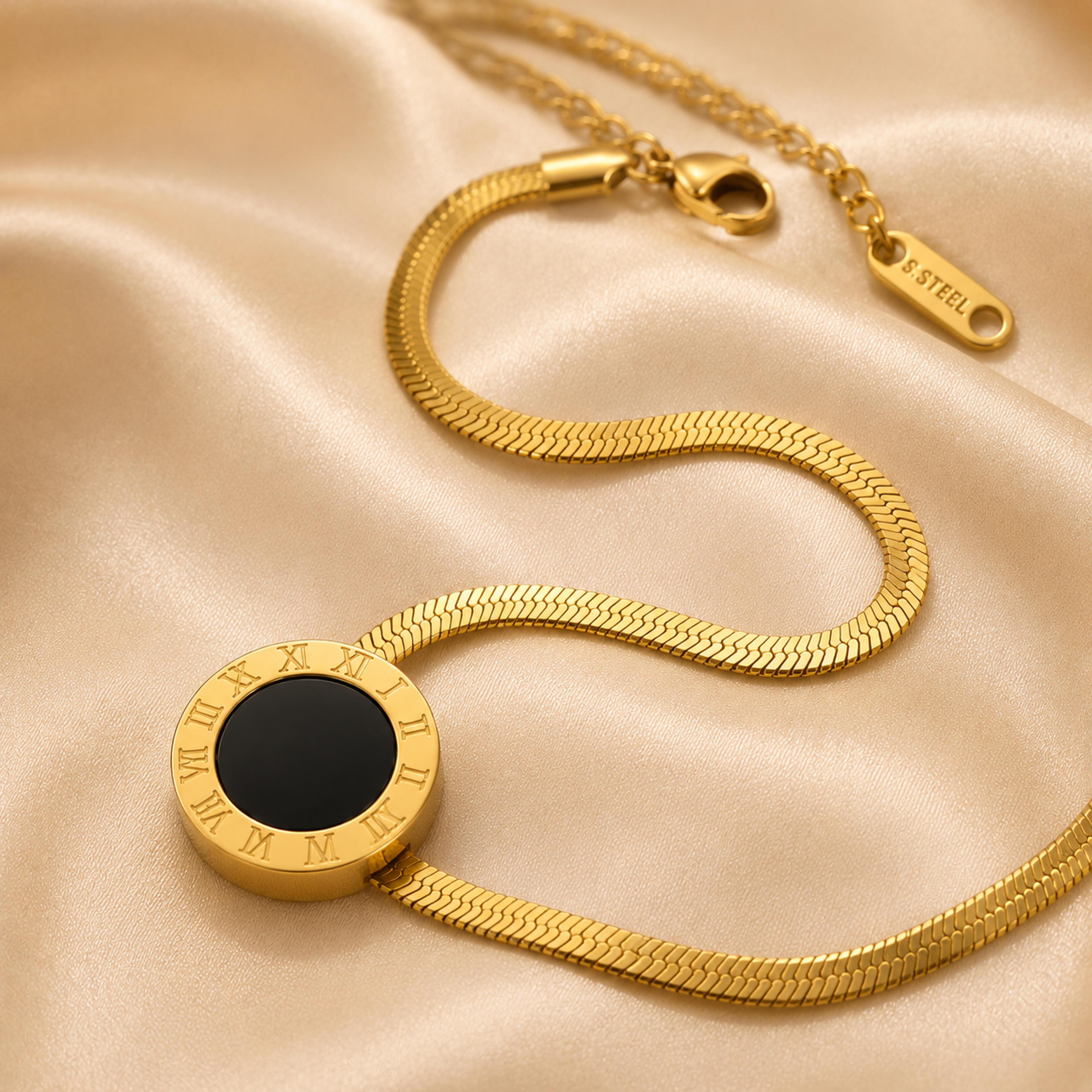 Eternal Noir Roman Numeral Pendant