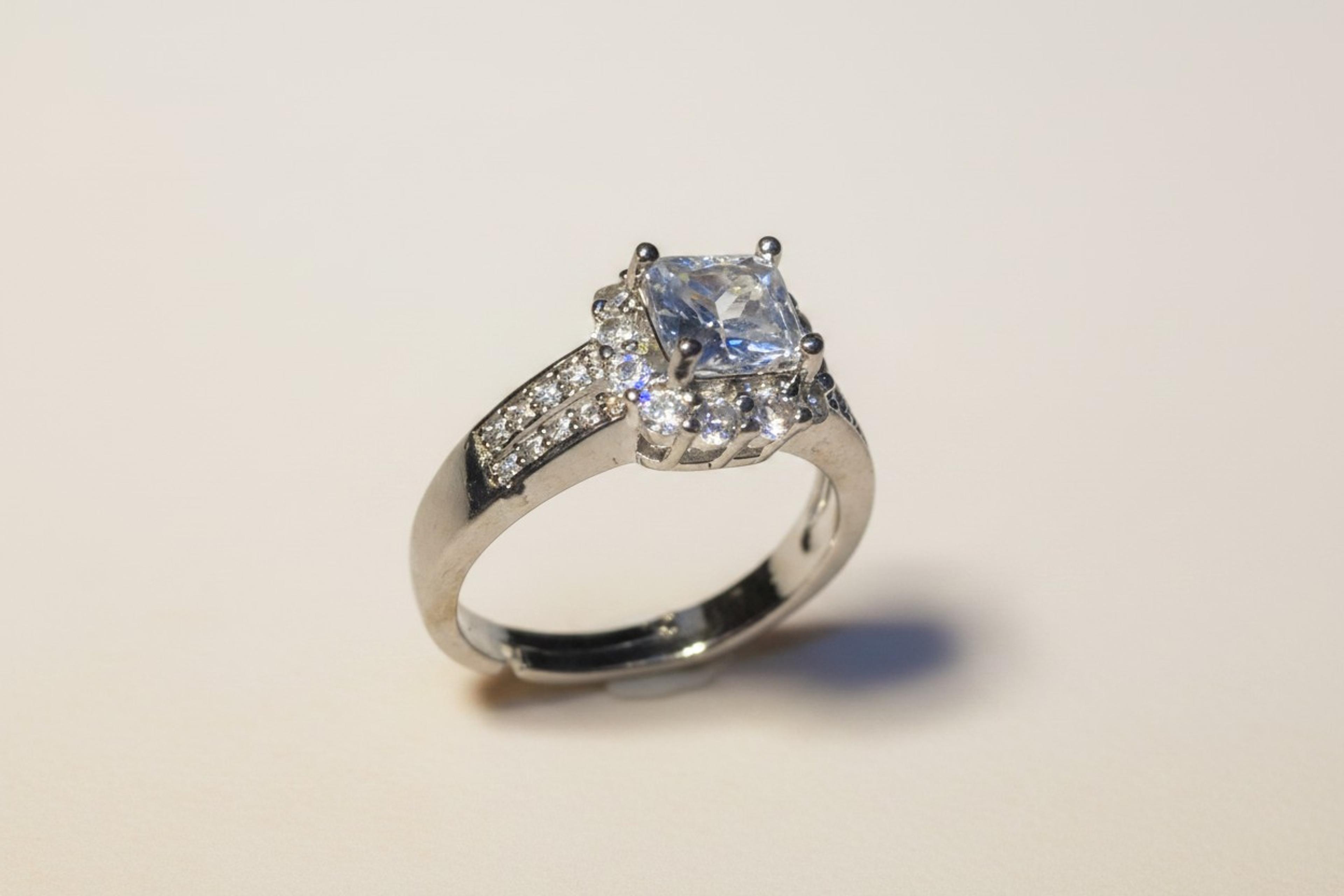 Clear Radiant-Cut Royal Ring 