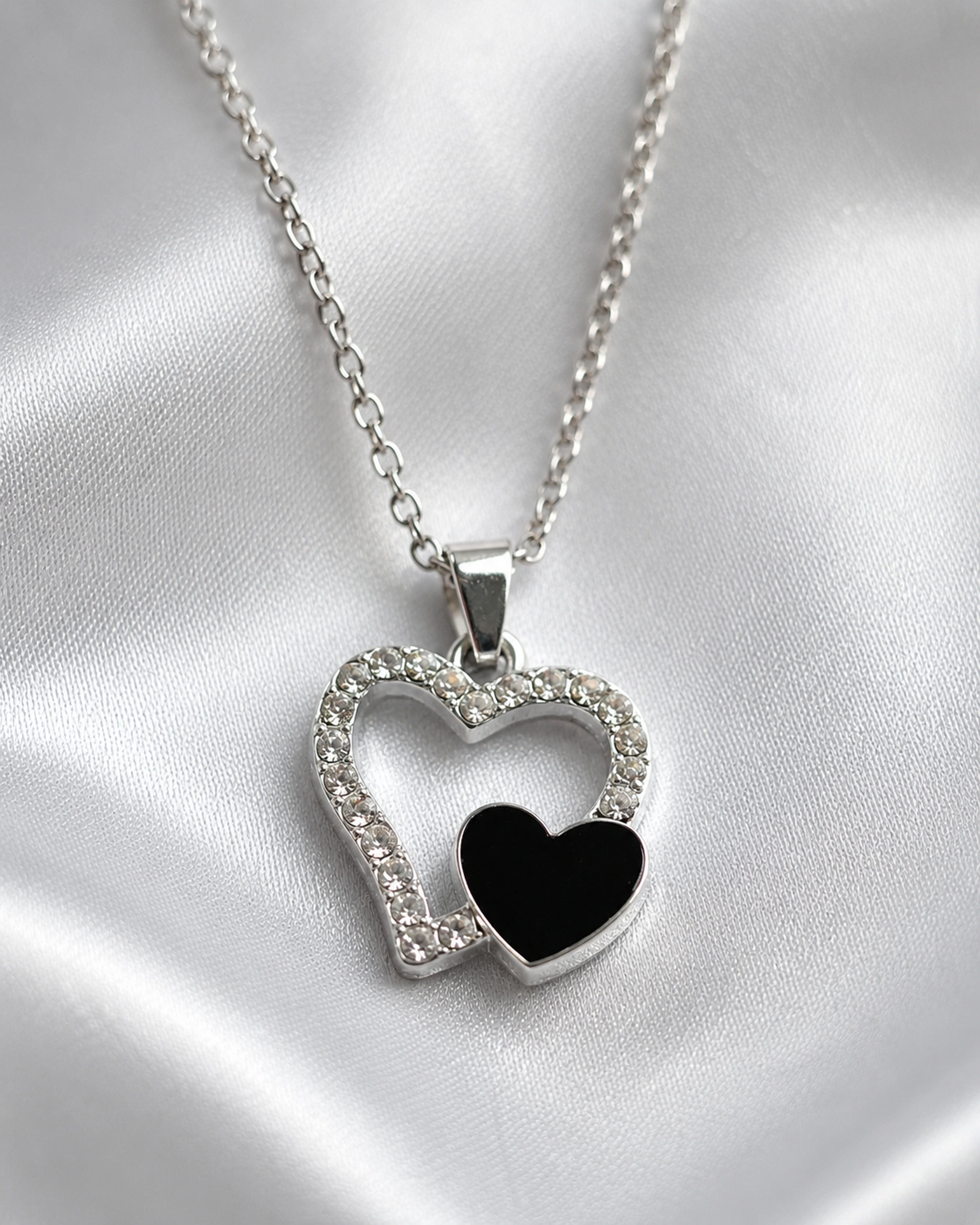 Silver Lunar Heart 3-Piece Jewelry Set