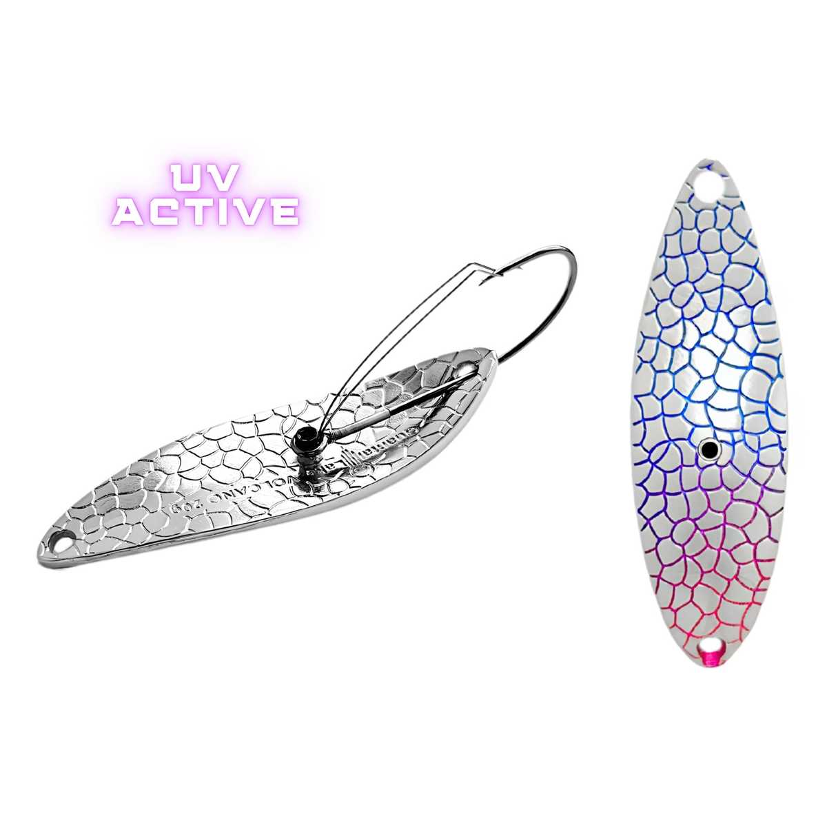 Quantal Lake Weedless Spoon Lure VOLCANO 20 SBLP(RUV)