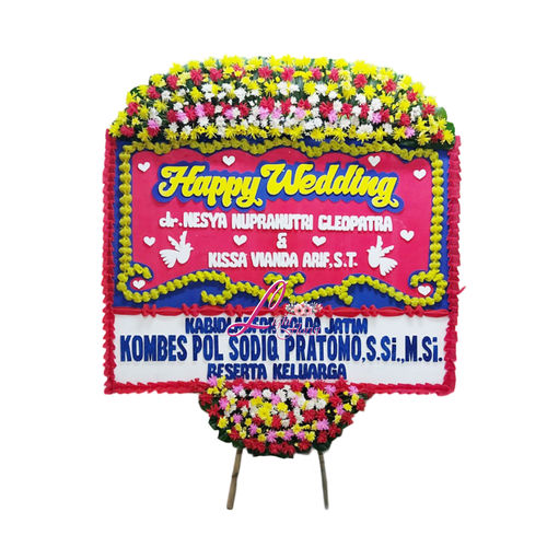 Bunga Papan Happy Wedding Day Jakarta LFJKT-001