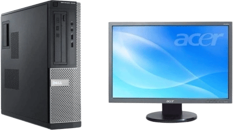 Pachet Calculator second hand Dell Optiplex 3020 DT Core i5-4570, 8GB DDR3, 500GB HDD + monitor Acer 193W