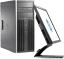 Pachet – HP 6200 Tower second hand Intel I5-2400 + Monitor 19″ second hand wide Grad -A, Webcam HD 720p