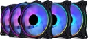 Set 6 Ventilatoare Carcasa 120 x 120 mm Pro Gaming ARGB Black, controller, telecomanda,