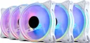 Set 6 Ventilatoare Carcasa 120 x 120 mm Pro Gaming ARGB White, controller, telecomanda