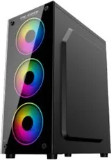 Carcasa Pro Gaming Element, Middle Tower, ATX, fara sursa, controller ARGB, telecomanda