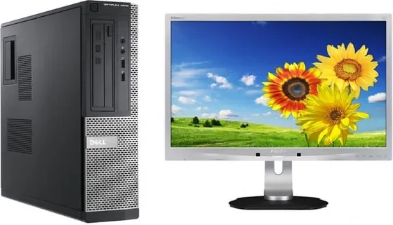 Pachet Calculator second hand Dell Optiplex 3020 DT Core i5-4570, 8GB DDR3, 128GB SSD + monitor Philips 220B