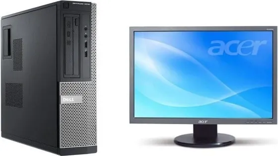 Pachet Calculator second hand Dell Optiplex 3020 DT Core i5-4570, 8GB DDR3, 500GB HDD + monitor Acer 193W