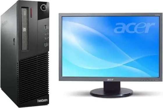 Pachet Calculator second hand Lenovo Thinkcentre M82 DT Core i5-3470, 8GB DDR3, 500GB HDD + Monitor Acer 193W
