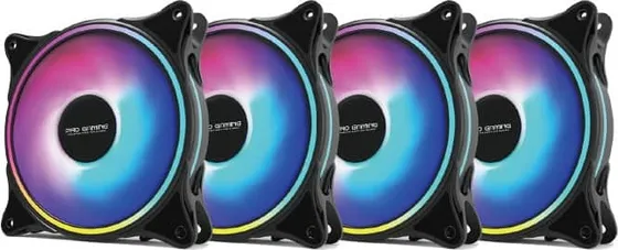 Set 4 Ventilatoare Carcasa 120 x 120 mm Pro Gaming ARGB, controller, telecomanda