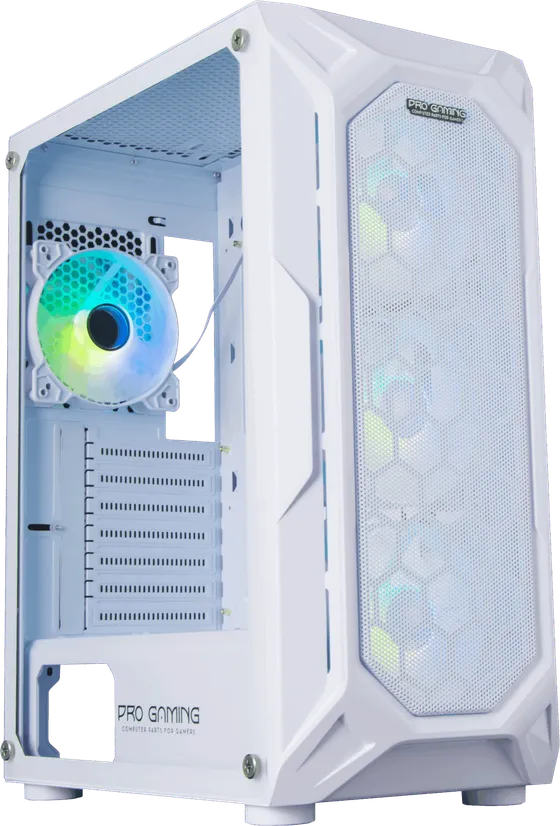Pro Gaming Hive White, Middle Tower, ATX, fara sursa